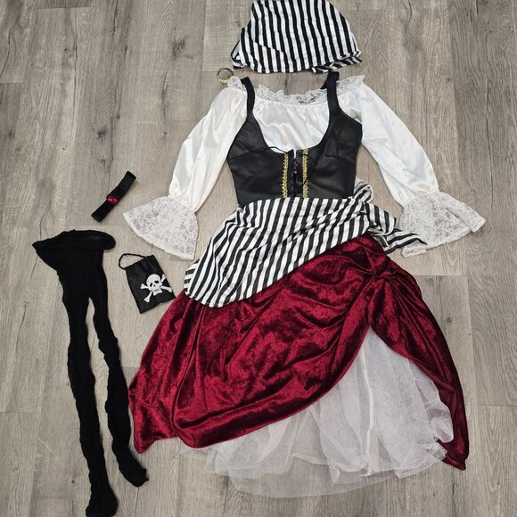 Women's InCharacter Pirate Costume Gasparilla Cosplay Disney Cruise Halloween - Picture 7 of 16